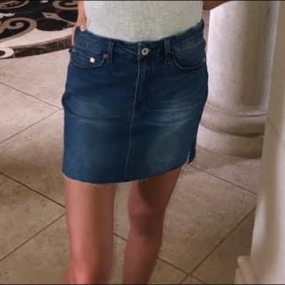 UMGEE denim mini jean skirt NWT 28. SUMMER